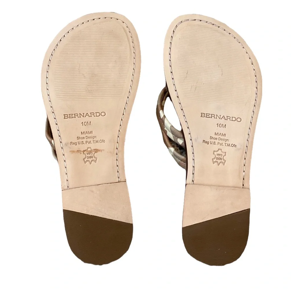 Anthropologie Bernardo Miami Desert Sand Camouflage Flip Flop Sandals NEW 10 - Picture 6 of 10